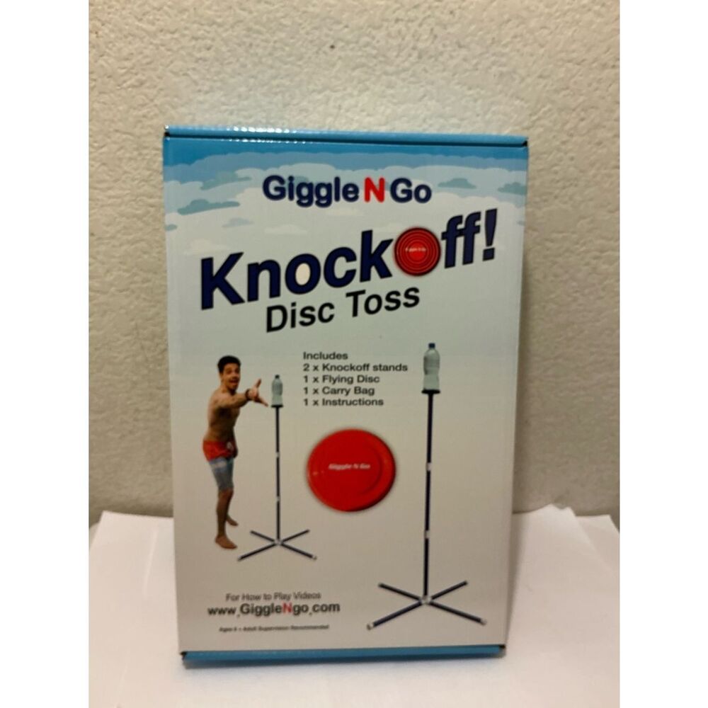 Giggle N Go Knockoff Disc Toss - Red Flying Disc